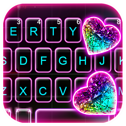 Tema Keyboard Colorful Crystal