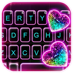 Colorful Crystal Heart 主題鍵盤 APK 下載