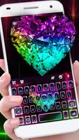 Tema Keyboard Colorful Crystal poster