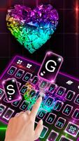 Thème de clavier Colorful Crys capture d'écran 1