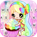 Colorful Girl Teclado APK