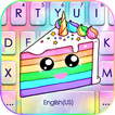 Colorful Cute Cake Klavye Tema