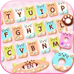 Colorful Donuts Button Keyboar APK download