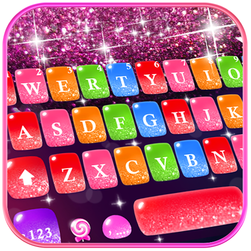 Colorful Glitter 主題鍵盤