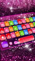 Tema Keyboard Colorful Glitter poster
