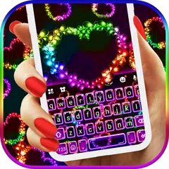 Colorful Hearts Keyboard Theme APK download