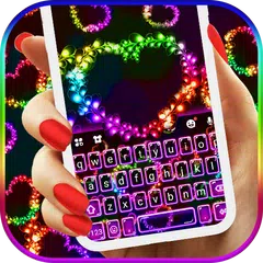 Baixar Tema Keyboard Colorful Hearts APK