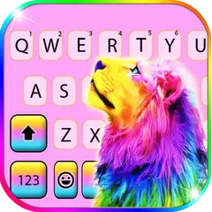 Descargar APK de Colorful Lion Fondo de teclado