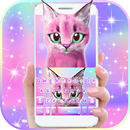 Teclado Colorful Lovely Cat APK