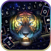 Colorful Neon Tiger Keyboard T