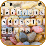 Colorful Pebbles Keyboard Back