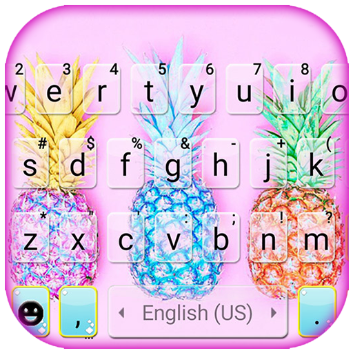 Colorful Pineapples Tema Tasti