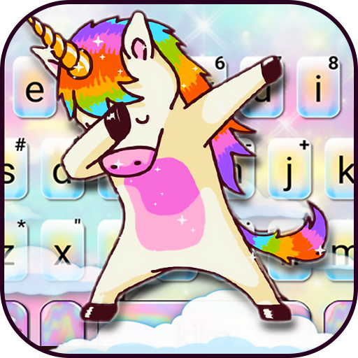 Colorful Swag Unicorn Keyboard