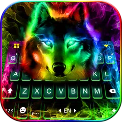 Colorful Wolf Keyboard Theme Icon