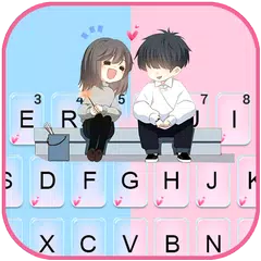 Baixar Tema Keyboard Couple First Lov APK