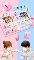 Fond de clavier Couple Fist Bu Affiche