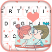 Couple Kiss Doodle Keyboard Th