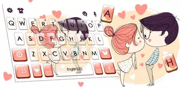 Couple Love Kiss Keyboard Them