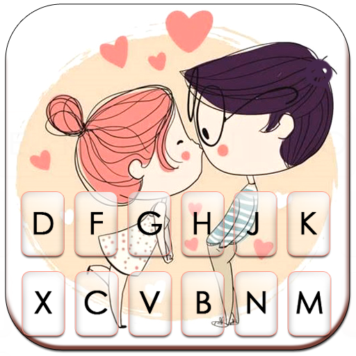 Couple Love Kiss Tema Tastiera