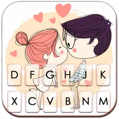 Couple Love Kiss Keyboard Them APK download