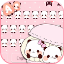 Couple Panda Touch Theme APK
