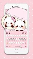 Couple Panda Touch Theme poster