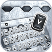 Classic Silver Metal Fondo de teclado