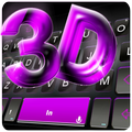 Classic 3D Purple Keyboard Theme