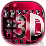 Classic 3d Red Tastatur-Thema Zeichen