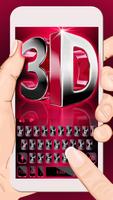 Tema de Teclado Classic 3d Red Cartaz