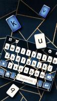 Classy Blue Keyboard Backgroun screenshot 1