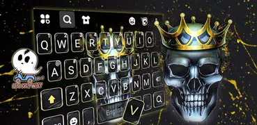 Crown Skull King Keyboard Back