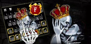 Crown Skull Kiss Keyboard Them