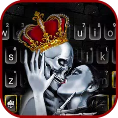 download Crown Skull Kiss Tema Tastiera APK