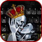 ikon Tema Keyboard Crown Skull Kiss