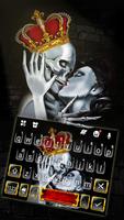 最新版、クールな Crown Skull Kiss のテーマ ポスター