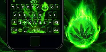 Tema de teclado Rasta Weed