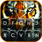 Fundo do Teclado Cracked Tiger ícone