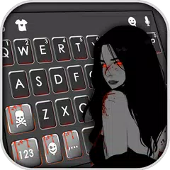 Creepy Bloody Woman Keyboard T APK download