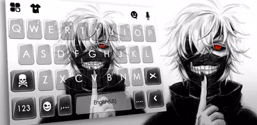 Creepy Mask Man Keyboard Theme