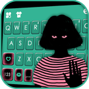Creepy Pink Girl Klavye Arkaplanı APK