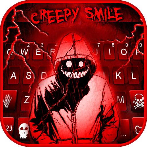 Creepy Red Smile Teclado