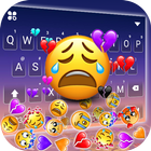 Fond de clavier Cry Emojis Gra icône