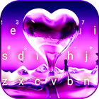 Thème de clavier Crystal Heart icône