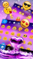 Tema Keyboard Crystal Heart Dr imagem de tela 2