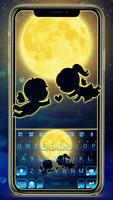 خلفية الكيبورد Cute Moon Coupl الملصق