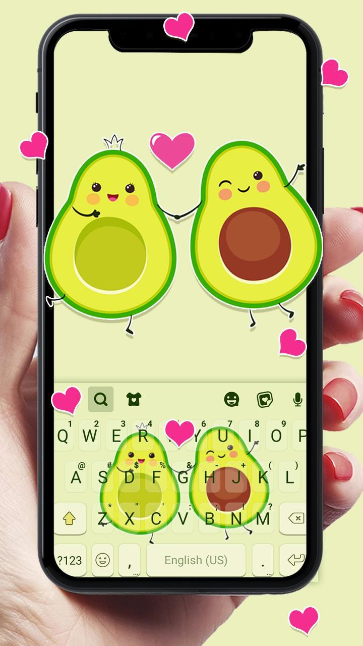 Hãy cùng tải về hình nền bàn phím Cute Avocado đáng yêu nhất và tạo cảm giác dễ chịu, mát mẻ khi gõ phím trên điện thoại của bạn với thịt bơ xanh tràn đầy năng lượng.