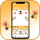 Cute Akita Puppy Klavye Arkapl APK