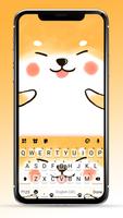 Fundo do Teclado Cute Akita Pu Cartaz