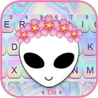Thème de clavier Cute Alien icône